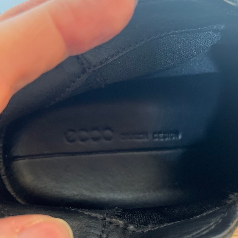ECCO Womens Soft 7 Nubuck Suede Leather Zip Bootie Black Size 10 Comfort Sneaker - Picture 5 of 7